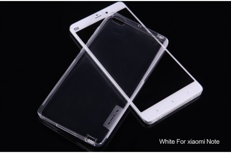 Чехол бампер силиконовый Nillkin Transparent N-TPU для смартфонов Xiaomi Mi Note White